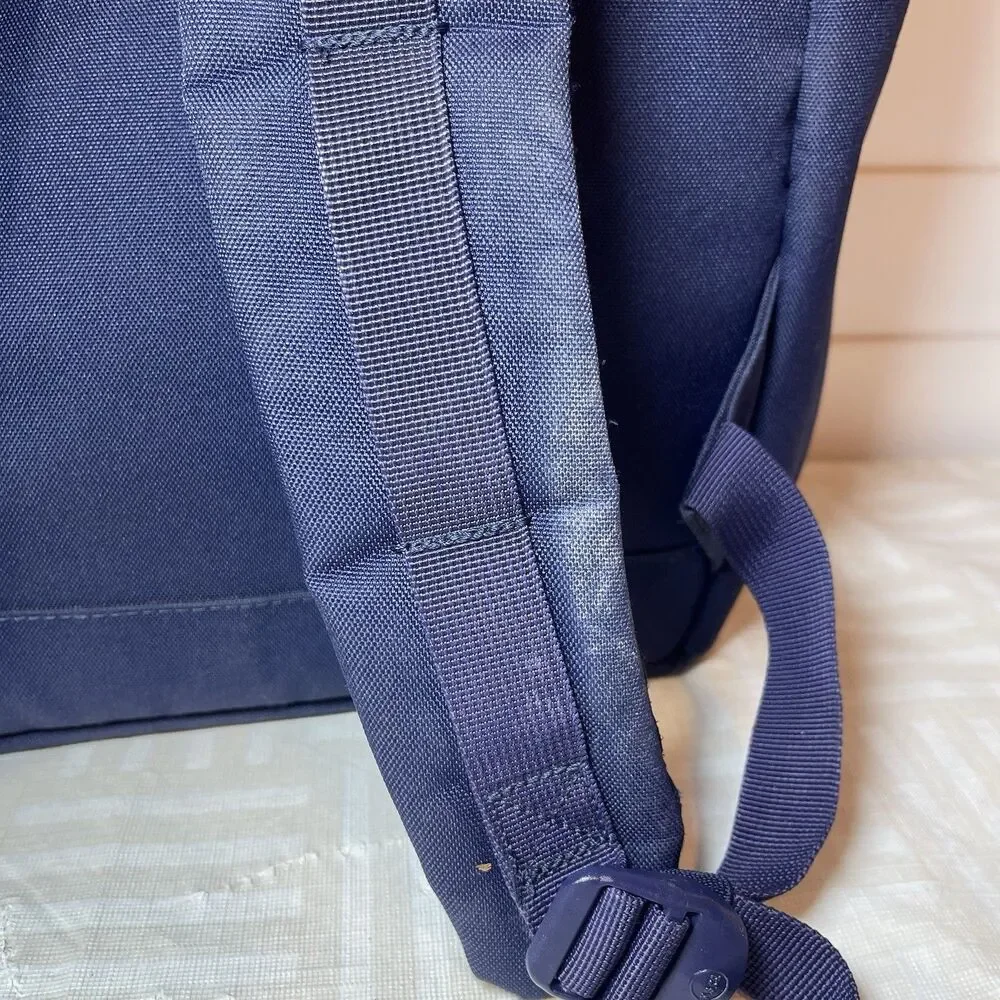 Herschel Supply Backpack Laptop Pouch Snap Buckle Retreat Navy Blue Striped